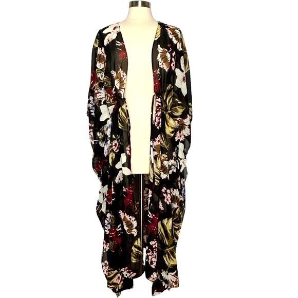 Walter Baker Tulum Caftan Swim Cover Up Duster One Size NWT - Picture 2 of 12